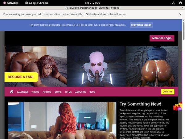 Asia Drake Member Sign Up