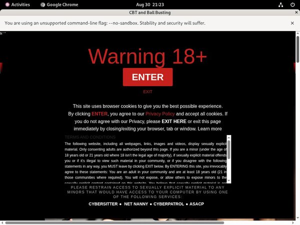 CBT And Ball Busting Account Passwords