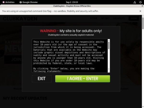 Club Kayden With Prepaid Card