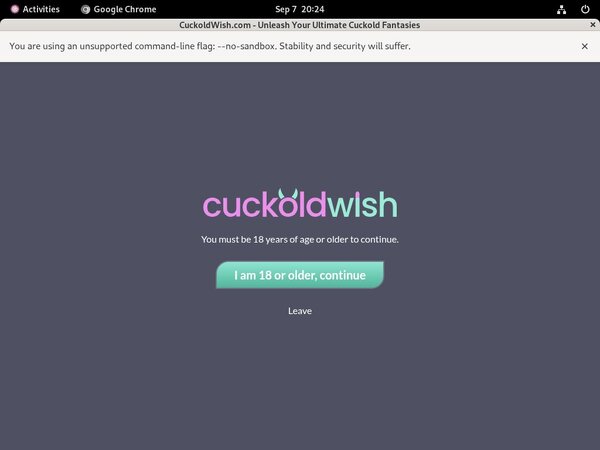 Cuckold Wish Free Account