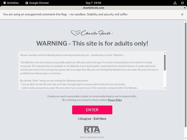 Discount Charlie Forde Promo Code