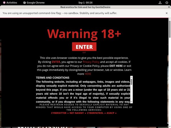 Gentledesire.com Site Passwords