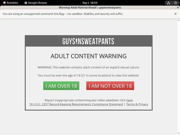 Get Guysinsweatpants Trial Membership