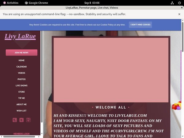 LivyLaRue Member Account