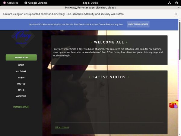 Mrsxtacy.modelcentro.com Paypal Trial