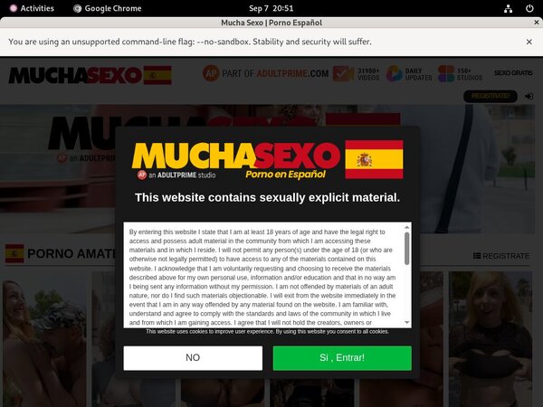 Mucho Sexo Trial Membership Offer