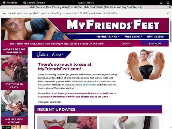 Myfriendsfeet.com Premium Password