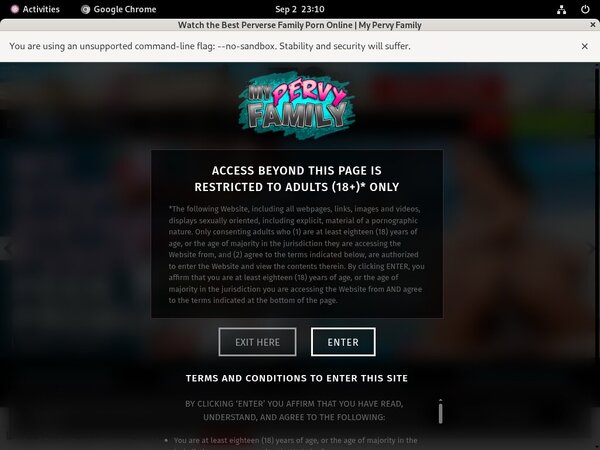 Mypervyfamily.com Facebook