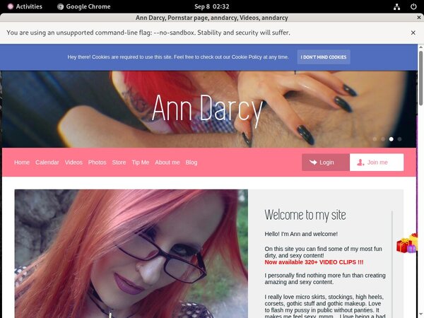 New Free Ann Darcy Account