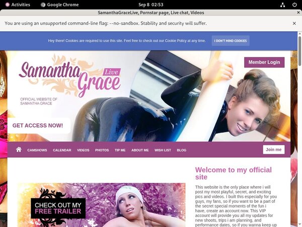 Samanthagracelive.modelcentro.com Discount On Membership Samanthagracelive.modelcentro.com Discount On Membership