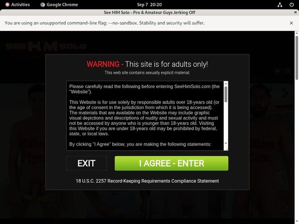 See Him Solo Site Passwords