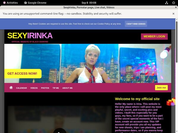 Sexyirinka.modelcentro.com Free Trial Tour