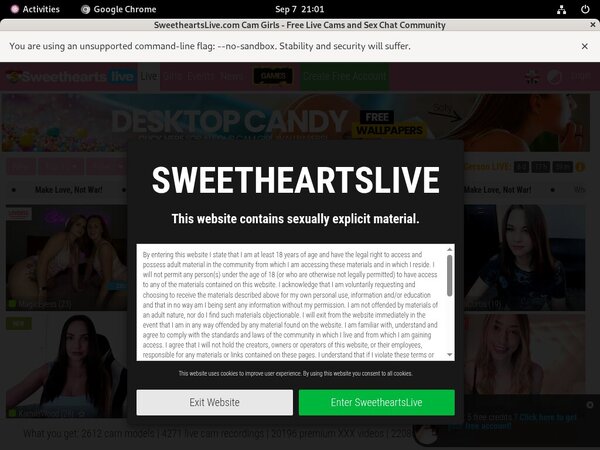 Sweethearts Live Trial Membership