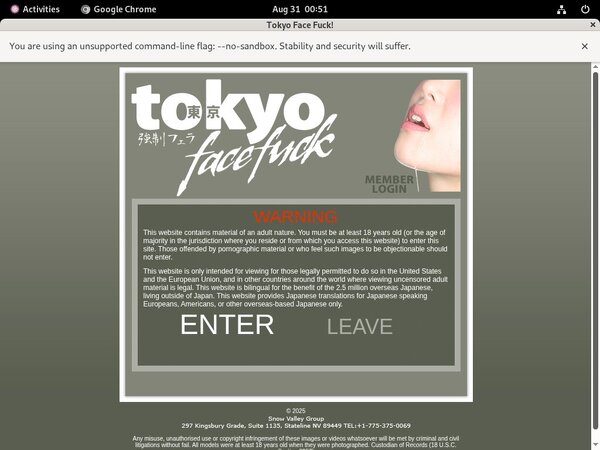 Tokyo Face Fuck Premium Password