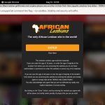 Africanlesbians Pay Site